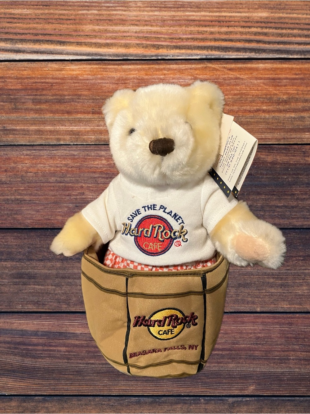 Herrington Bears Ltd Edition #’d Hard Rock Cafe Niagara Falls Bear in Barrel